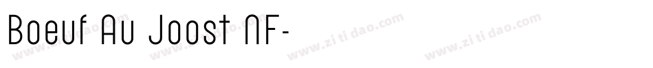 Boeuf Au Joost NF字体转换